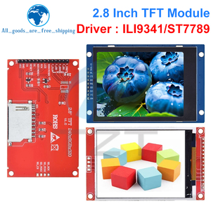 TZT 2,8 "240x320 SPI TFT LCD Serial Port Modul mit PCB Micro SD ILI9341 / ST7789V 5V/3,3 V 2,8 Zoll LED-Anzeige für Arduino - Product Image 3