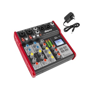 Clavax 002 Professional 4 Channel Vocal Effects Mixer Digital Audio <strong>Music</strong> Mixer <strong>Dj</strong> Console for Small <strong>Party</strong> Recording Concert