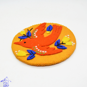 手工羊毛毡装饰Trivet高品质柔软轻质桌面保护垫和垫 - Product Image 1