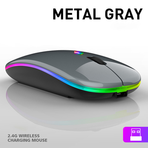 Dual Wireless USB tipo C Mouse ricarica Mute retroilluminato caratteristiche Mini per uso transfrontaliero di gioco per ufficio con Computer - Product Image 3