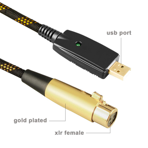 Adaptador de Cable de enlace de micrófono USB OEM de fábrica USB 3,0 macho a XLR 3 pines hembra Cable de Audio convertidor de enlace de micrófono para PC - Product Image 3
