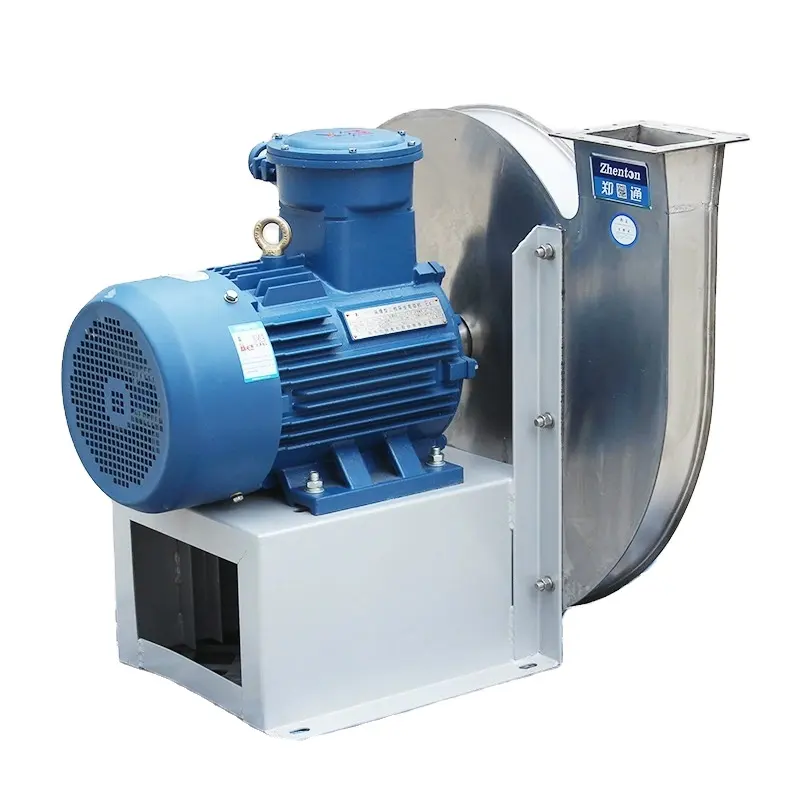 Ventilatore centrifugo ad alta pressione 9-26 per l'estrazione della polvere in officina di fabbrica a prova di esplosione di conversione di frequenza di scarico OEM