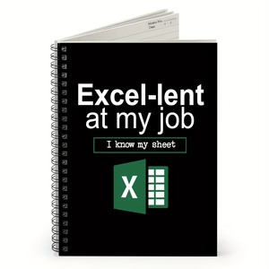 Спиральный блокнот-Excel-одолжил на моей работе веселый бухгалтер и аналитик данных подарок для офиса и домашнего использования, ежедневные канцелярские принадлежности - Product Image 3