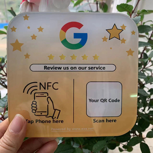Individuelles Google NFC Tischmenü QR-Code Google Bewertungsplatte Anzeige Google Bewertungsaufkleber für Restaurantladen - Product Image 6