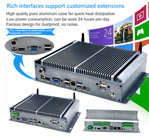 Aluminum Mini Industrial PC J4125 I3 4GB DDR4 VGA Linux OS Dual NIC Dual RS232 MSATA SSD Portable Mini PC <strong>Embedded</strong> <strong>Computer</strong> - Product Image 5