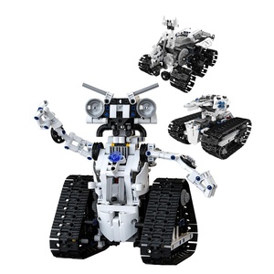 Set di costruzione di robot con stelo 3 in 1 con controllo remoto di programmazione intelligente robot blocchi di costruzione kit di mattoni giocattolo - Product Image 1