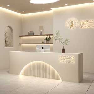 定制现代商业办公室前台收银台闪光美甲沙龙接待处收银台 - Product Image 4