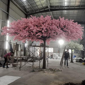 結婚式の装飾のためのカスタマイズされたダークピンクの桜の木造花の木人工桜の木 - Product Image 3