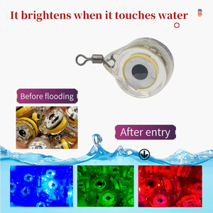 New OEM High Quality Led Fishing Lures Light Colorful Flashing Mini Led Underwater Deep <strong>Drop</strong> Light Attractor With <strong>Swivel</strong> - Product Image 2