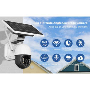 กล้องวงจรปิดเครือข่าย CCTV ระบบรักษาความปลอดภัยกล้อง CCTV ไร้สาย360 4G จากเว็บ PTZ พลังงานต่ำ4MP - Product Image 4