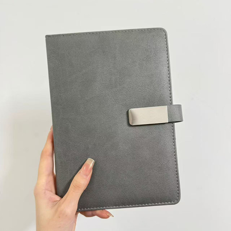 A5 gentleman gris-boucle plate-page d'écriture marque papier blanc