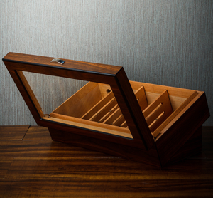 Lubinski Large Capacity <strong>Humidor</strong> with Glass Top Hygrometer and Humidifier Home Use <strong>Humidor</strong> - Product Image 2