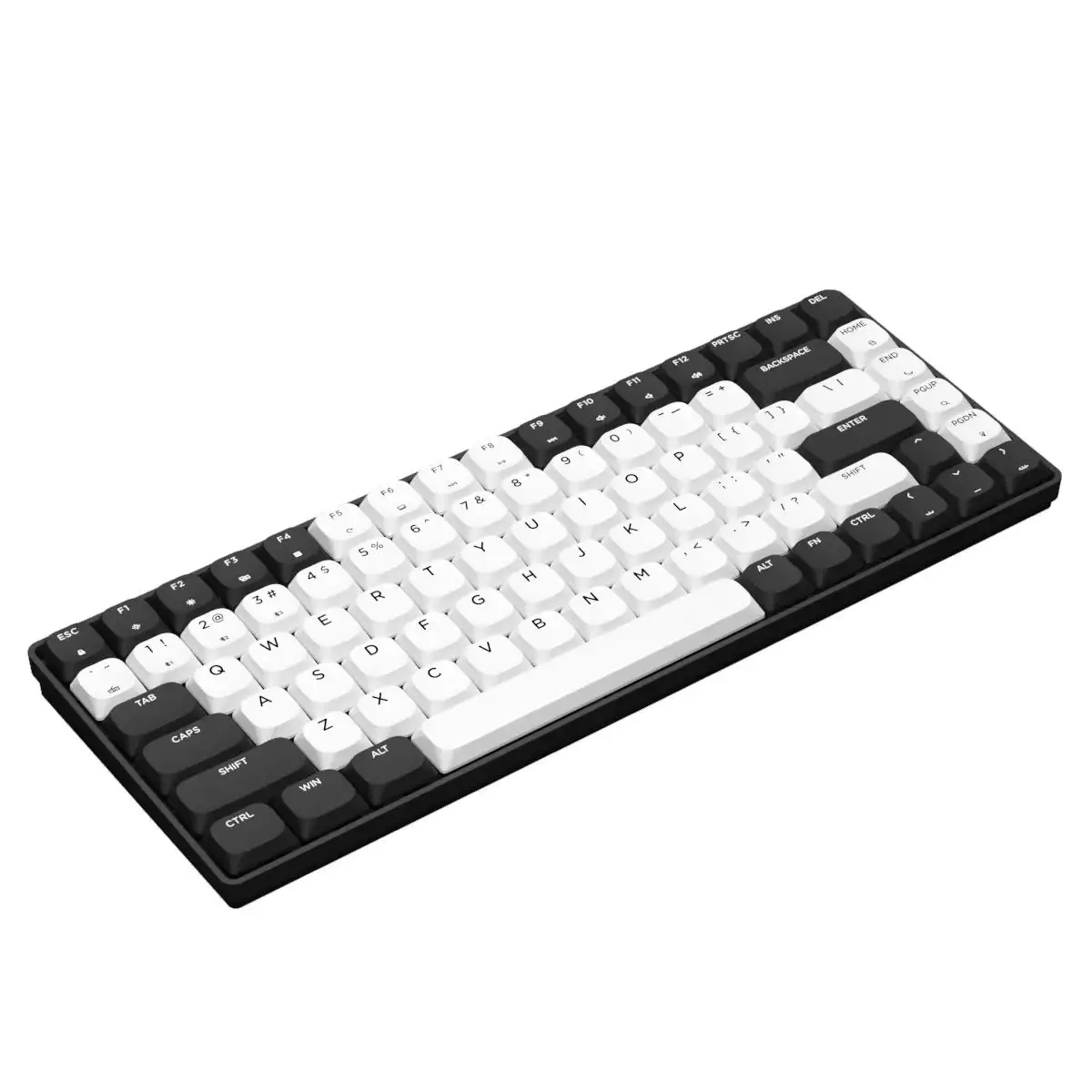 OEM Keyboard komputer nirkabel, papan ketik komputer nirkabel mekanik 82 kunci DIY untuk Desktop PC Gaming