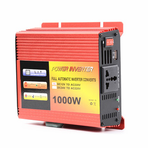 2022红色1000瓦汽车逆变器48v输入240伏输出DC12V/24V 110V/220伏电源升压器可定制ROHS认证OEM家用