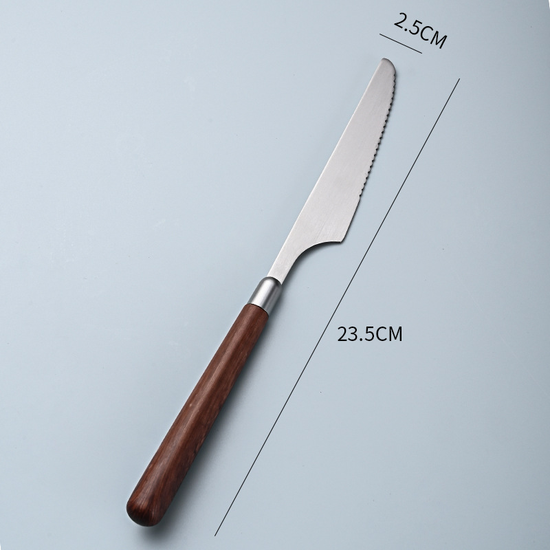 Imitation walnut wood knife