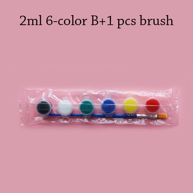 2ml 6-color B+1pcs brush