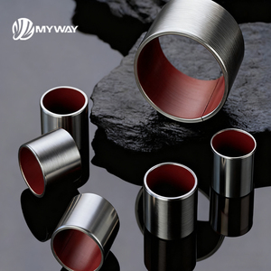 Myway nhà máy tùy chỉnh OEM chuyên nghiệp máy móc thép không gỉ Màu Đỏ PTFE tráng tự bôi trơn du ỐNg Lót - Product Image 2