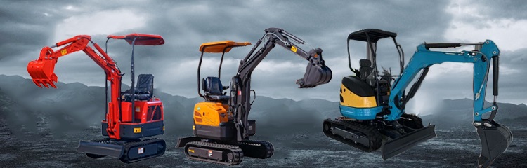 Factory cheap price 1 ton Hydraulic crawler digging micro digger mini 1t excavators