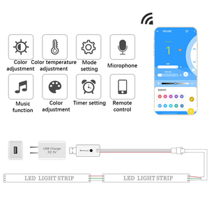 USB 5V 2M SMD 5050 Pastable ortam ışık dekorasyonu ev için TV bilgisayar kasası ve monitör renk değiştiren LED şerit işık seti - Product Image 5