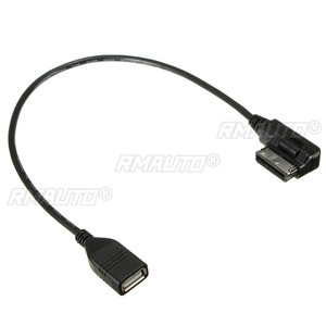 MDI MMI AMI AUX to USBメスオーディオAUXアダプターケーブルワイヤーAUDI A3/A4/A5/Q5 VW <span class=keywords><strong>Tiguan</strong></span> GTI <span class=keywords><strong>CC</strong></span> Magotan用