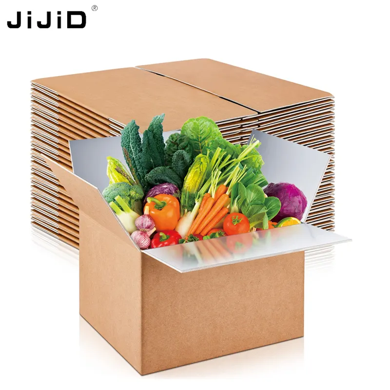 Goxijid boîte de déplacement isolé, personnalisée anti-choc, de toute sortes de boîtes articulées en Carton, Frozen, pour le transport de légumes et le transport froid, vente en gros