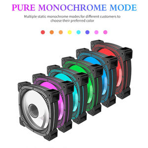 Lovingcool 120mm RGB LEDライトシャーシクーラーファンコンピュータケースデスクトップ120mm CPUファンRGBコンピュータ冷却 - Product Image 6