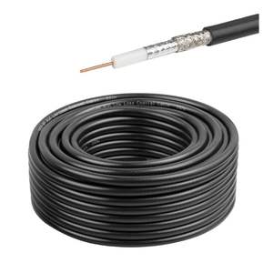 كابل محوري RG6 عالي الجودة ، m سائب مكسوة بالنحاس الصلب CCS 75 أوم 18AWG ، نظام أمان تلفزيون رقمي بالأقمار الصناعية ctv - Product Image 4