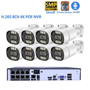 Rscamtom 8CH闭路电视音频FHD 3MP室外Poe摄像机套件运动检测IP摄像机夜视安全摄像机系统 - Product Image 4
