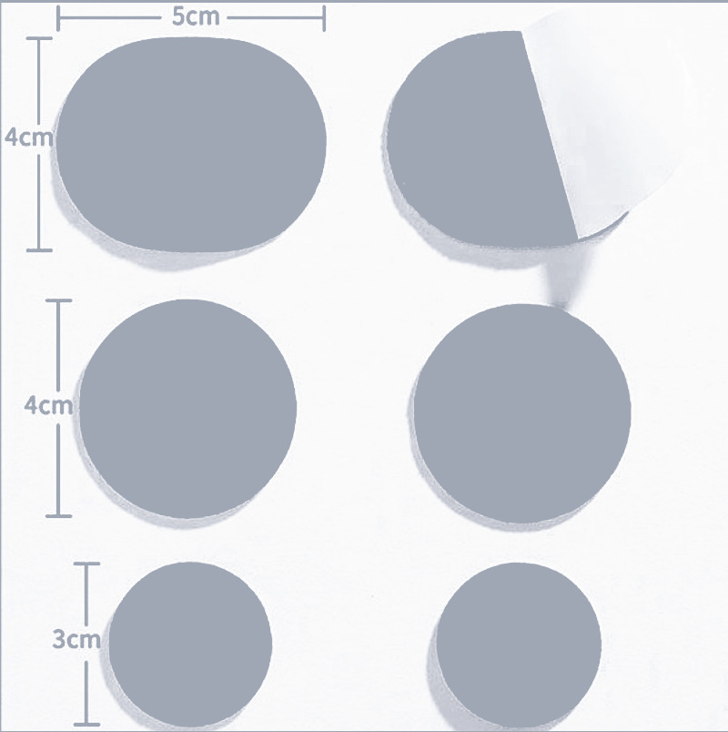 Confezione da 6 pezzi grigio chiaro