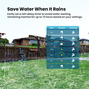GIRIER Tuya 2 Zone Smart Sprinkler Timer Controller giardino irrigazione sistema di irrigazione acqua Timer con 2 uscite - Product Image 5