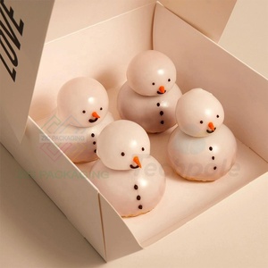 Sang Trọng Bánh Bao Bì Tùy Chỉnh Thiết Kế Tráng Miệng Bánh Crepe Hộp Màu Hồng Nhỏ Bánh Hộp Biểu Tượng Tùy Chỉnh Bánh Đóng Gói Hộp Cho Bánh - Product Image 2