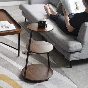 Mesita de noche multifuncional de 3 capas, estante de almacenamiento adecuado para espacio pequeño, sala de estar, dormitorio - Product Image 5