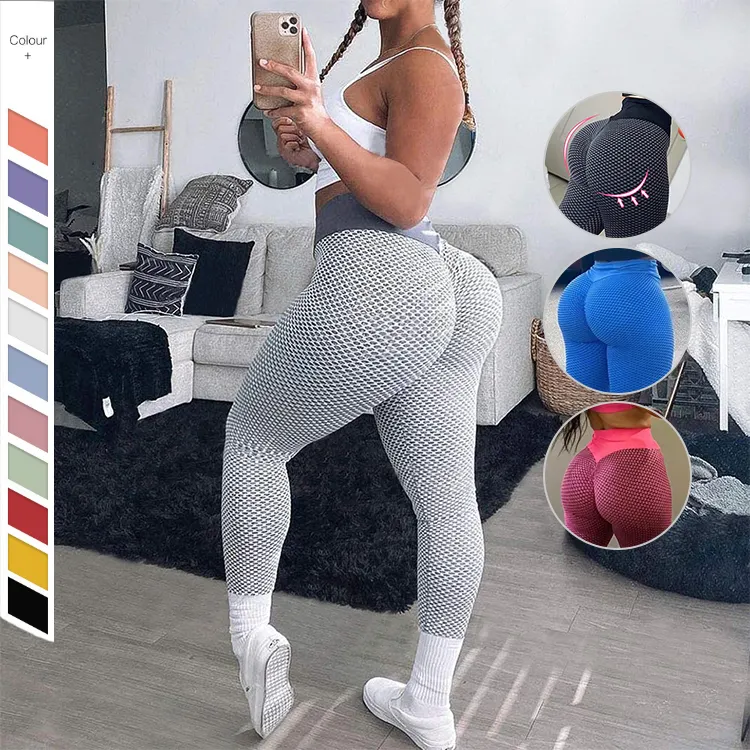 HEXIN Großhandel Hip Enhancer Enge Sport gamaschen mit hoher Taille Fitness Yoga Hosen Frauen Active Wear Butt Lift Yoga Hosen S-L