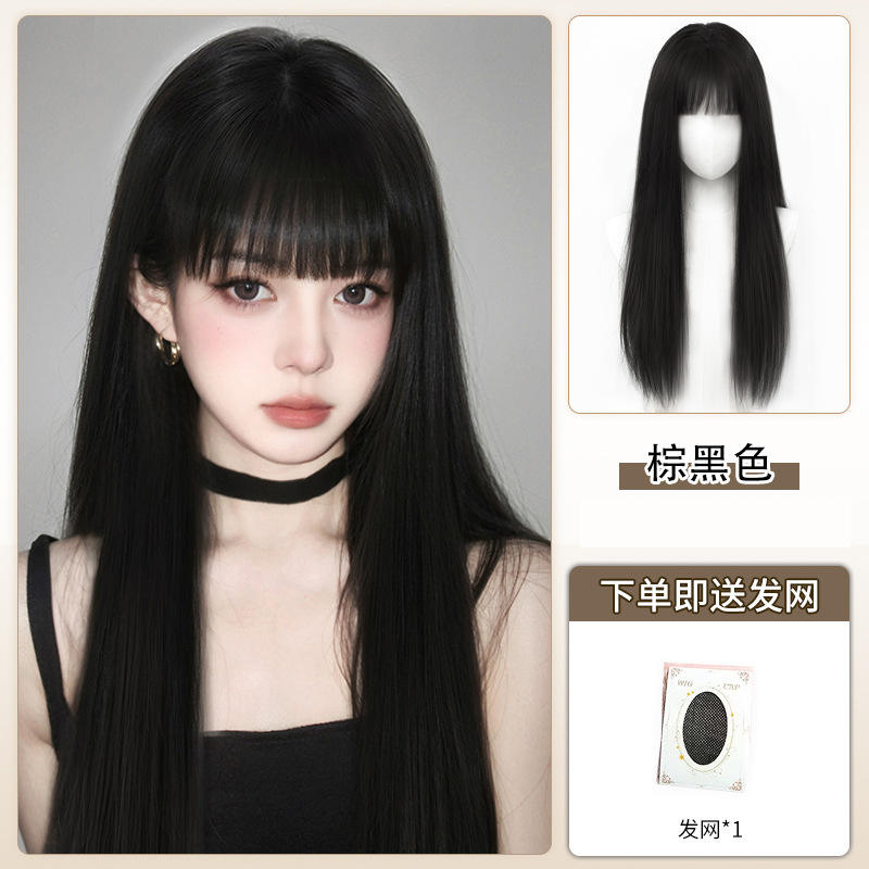 ตาข่ายคลุมผมสีน้ำตาล-ดำ 60ซม