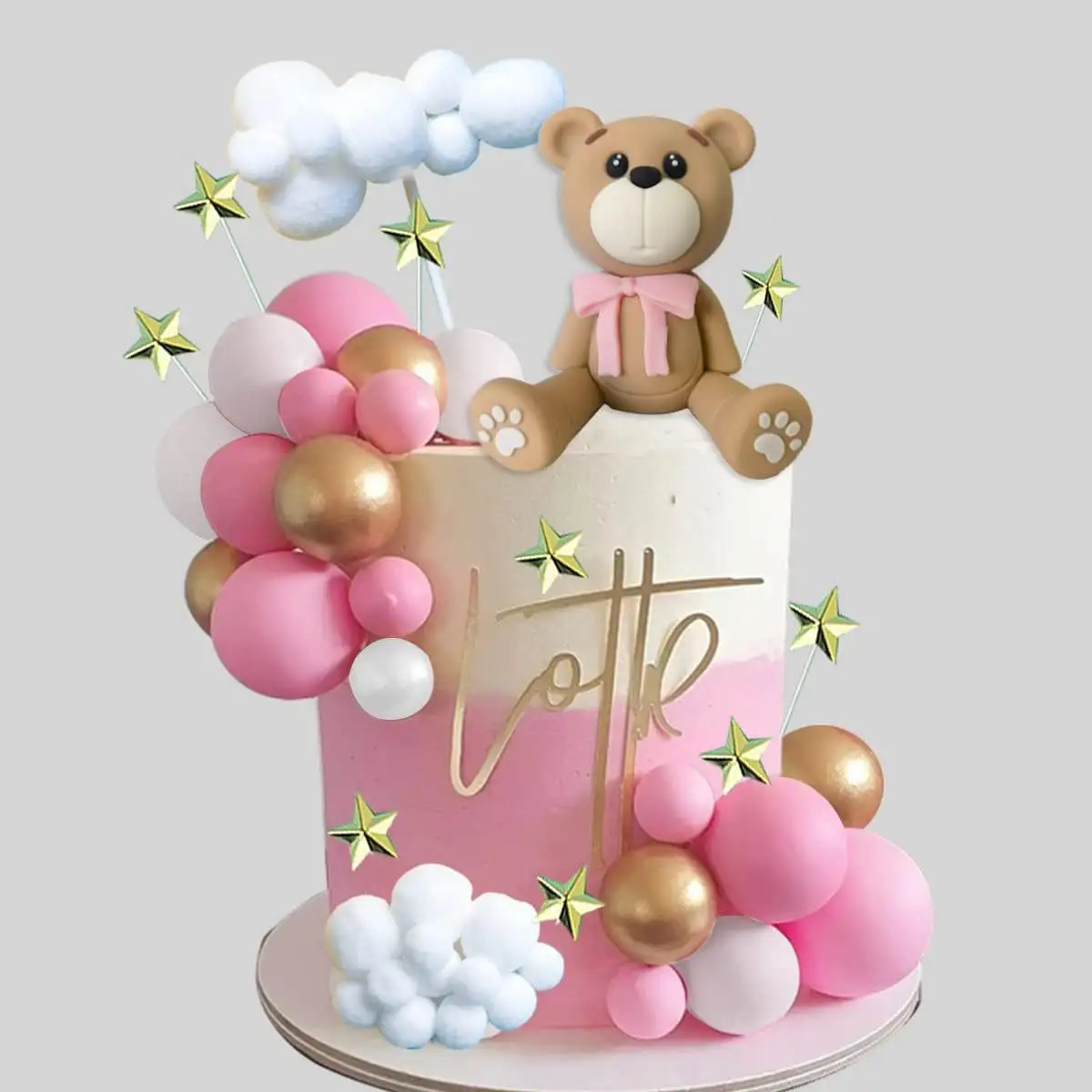 Bälle Kuchen Topper Spielzeug Sterne Wolke Kuchen Karte Junge Mädchen Baby Dusche Geburtstags feier Dekoration Topper für Kuchen