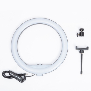 Canlı akış ve Youtube videoları için halka ışık ve 25.4 ile Tripod standı 10 inç (telefon standı Cm) Led, kısılabilir masa Ma - Product Image 6