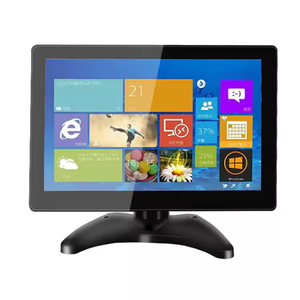 Monitor LCD IPS de 10 pulgadas con pantalla táctil multicapacitiva, entrada AV VGA de para publicidad POS en restaurantes - Product Image 5