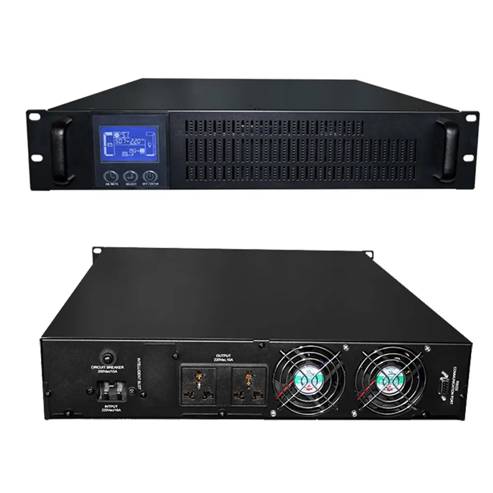 Jesudom UPS Power Supply 36DVDC 220V 1000VA Online Rack Mount UPS Double Conversion