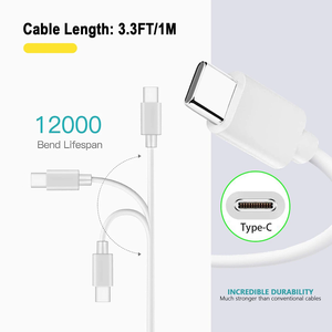 20W USB tip C kablo hızlı şarj Carplay veri telefon şarj tel kordon için 16 15 artı Pro Max Ipad Xiaomi Samsung - Product Image 6