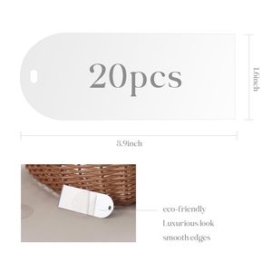 厂家批发20件银亚克力餐牌餐桌标志DIY婚宴派对活动名牌卡 - Product Image 2