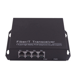 20KM 4-Kanal PCM Multiplexer Telefons ender Glasfaser konverter und Transceiver - Product Image 3