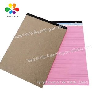 花式块笔记本自定义印刷风格彩色内纸笔记本粉红色 8.5 “x 11” 法律垫 - Product Image 2