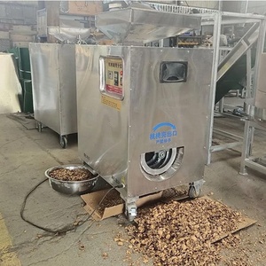 Separador de núcleos de cáscara de nuez seca eléctrica de 3 salidas, pelador, máquina de selección de núcleos de nuez, máquina descascaradora de piel dura de nuez