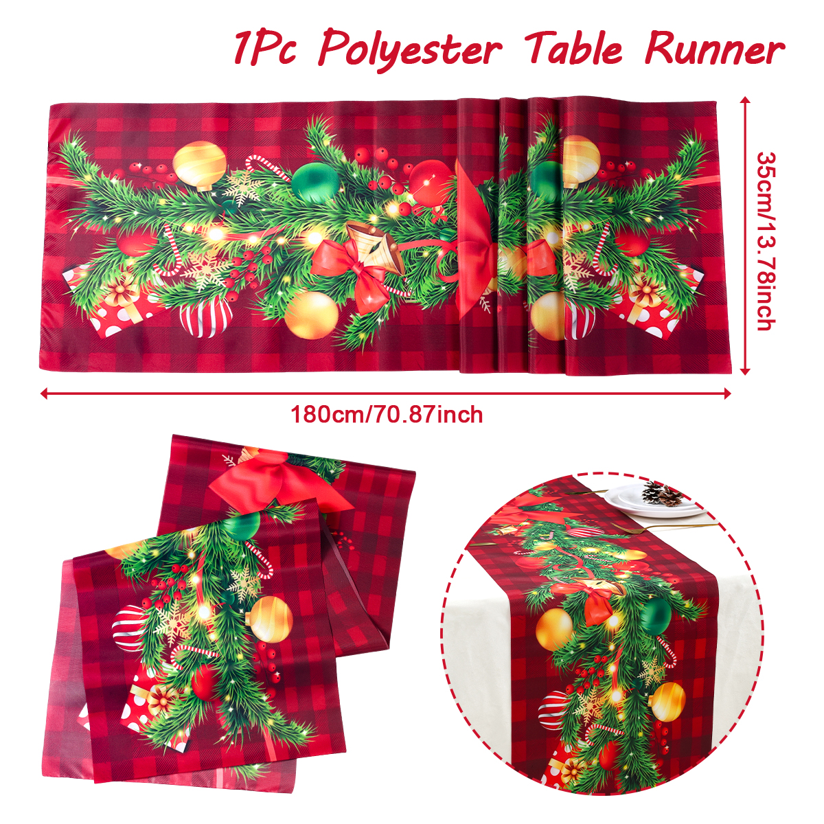 Red 180*35cm
