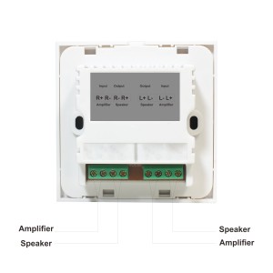 M yüksek güç Stereo ses kontrolü iki yönlü hoparlör çift kanal kontrol ev arka plan müzik ses Stereo denetleyici anahtarı - Product Image 6
