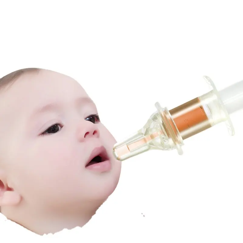อุปกรณ์ป้อนอาหารเด็กทารกแบบมัลติฟังก์ชั่น,พร้อมกระบอกฉีดยาซิลิโคนป้องกันการสำลักเข็มฉีดยาป้อนอาหารเด็กปราศจากสาร BPA