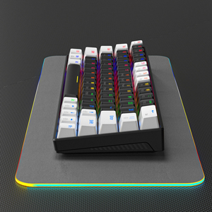 ZXX561 63 teclas Azul Rojo interruptor personalizado Keycap Mini juegos con cable Usb 3,0 teclados moda RGB retroiluminado Teclado mecánico óptico - Product Image 3