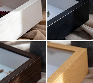 Customized Multi-size Photo Display Cabinet Standing 5x7 9x9 <strong>10x10</strong> 12x12 Resin Shadow <strong>Box</strong> Photo Frame Wholesale with Glass - Product Image 4