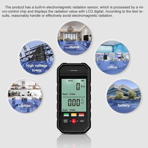 2 <strong>in</strong> <strong>1</strong> Electric Field and Magnetic Field Household Electromagnetic Detector Radiation Meter Tester EMF <strong>Test</strong> - Product Image 6