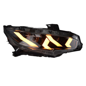 Civic X G10 için farlar 2016-2021 Sedan Hatchback Lamborghini tipi LED DRL koşu dönüş sinyal ışığı Led projektör - Product Image 2
